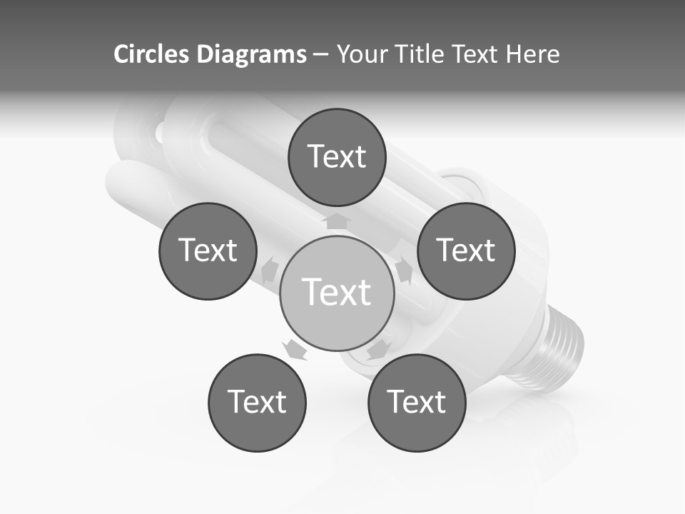 Compact Economy Bulb PowerPoint Template