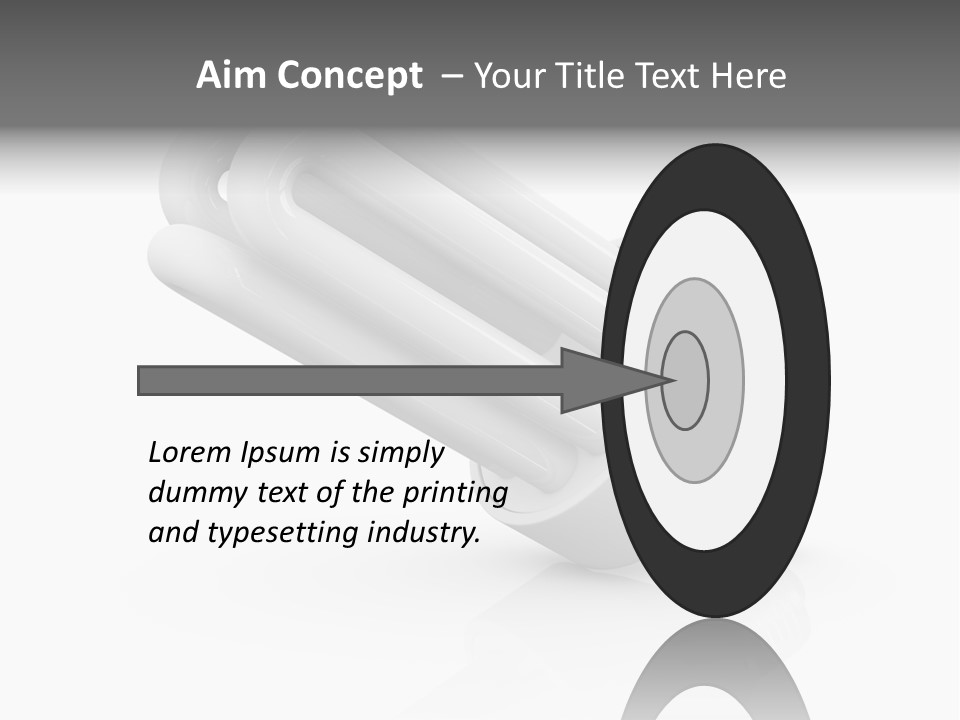 Compact Economy Bulb PowerPoint Template