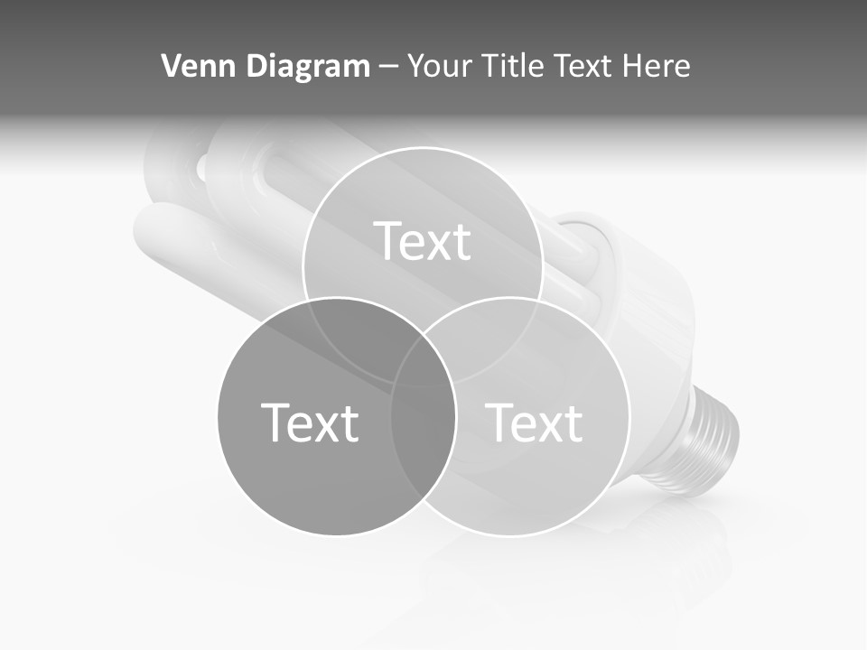Compact Economy Bulb PowerPoint Template