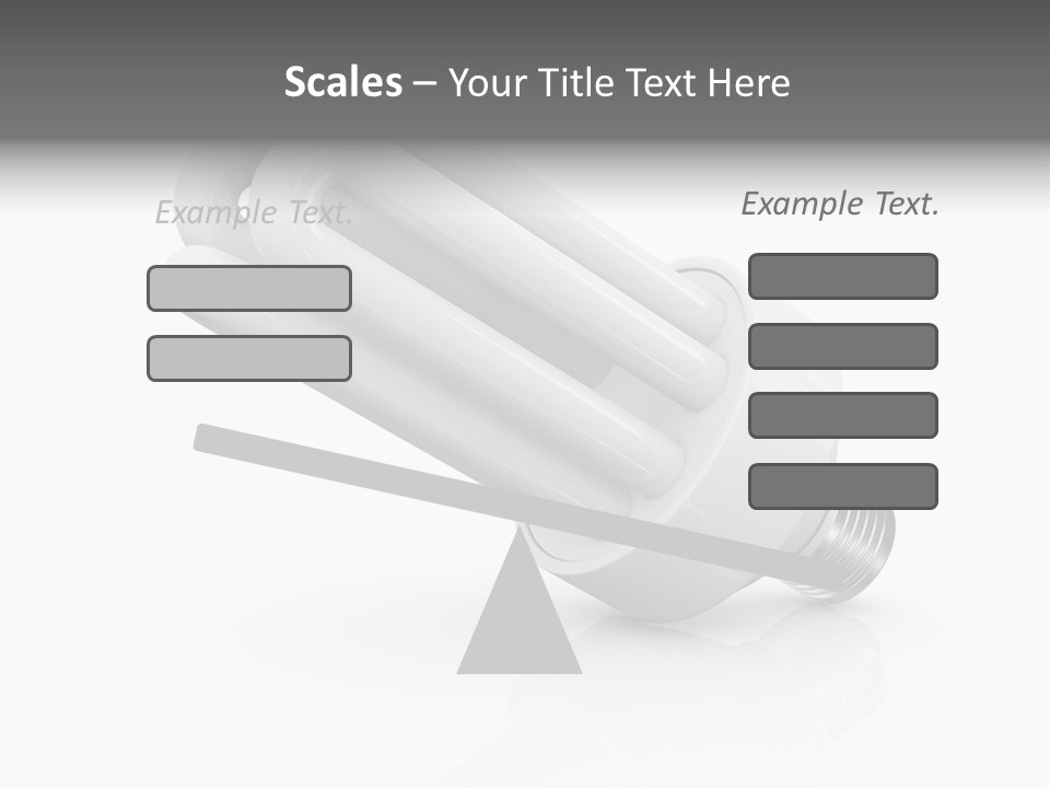 Compact Economy Bulb PowerPoint Template