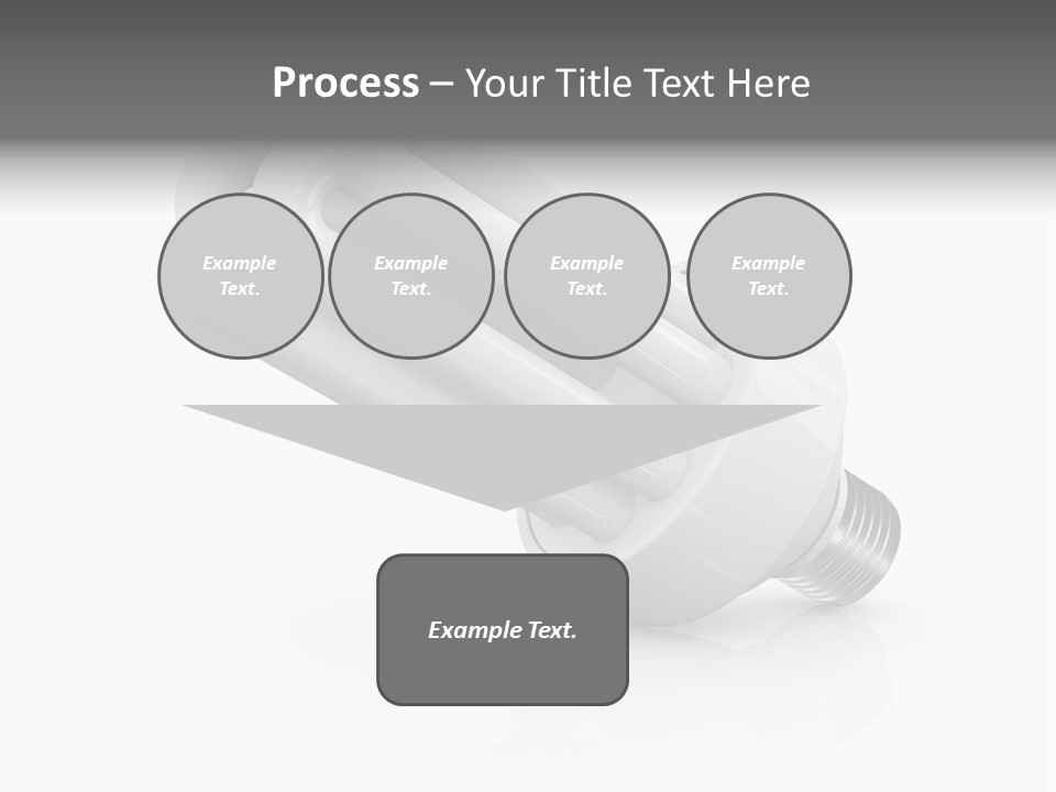 Compact Economy Bulb PowerPoint Template
