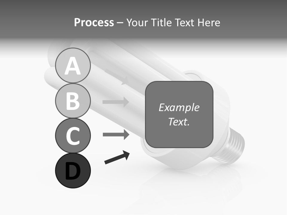 Compact Economy Bulb PowerPoint Template