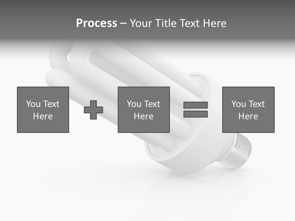 Compact Economy Bulb PowerPoint Template