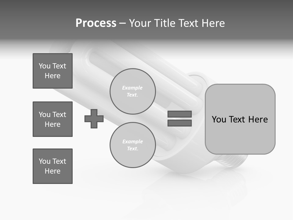 Compact Economy Bulb PowerPoint Template