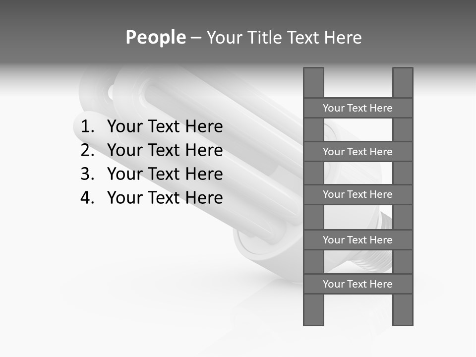 Compact Economy Bulb PowerPoint Template