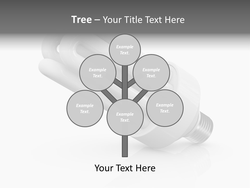 Compact Economy Bulb PowerPoint Template