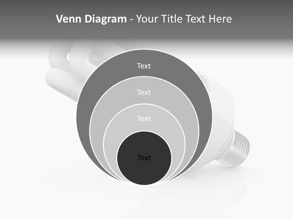 Compact Economy Bulb PowerPoint Template