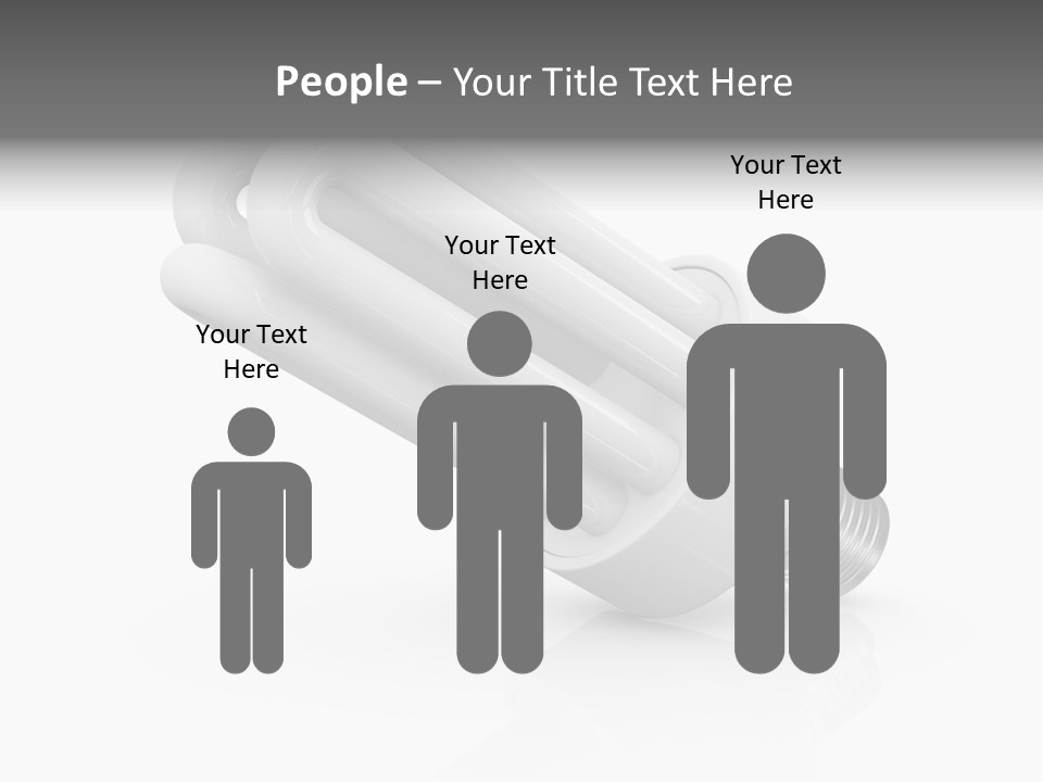 Compact Economy Bulb PowerPoint Template