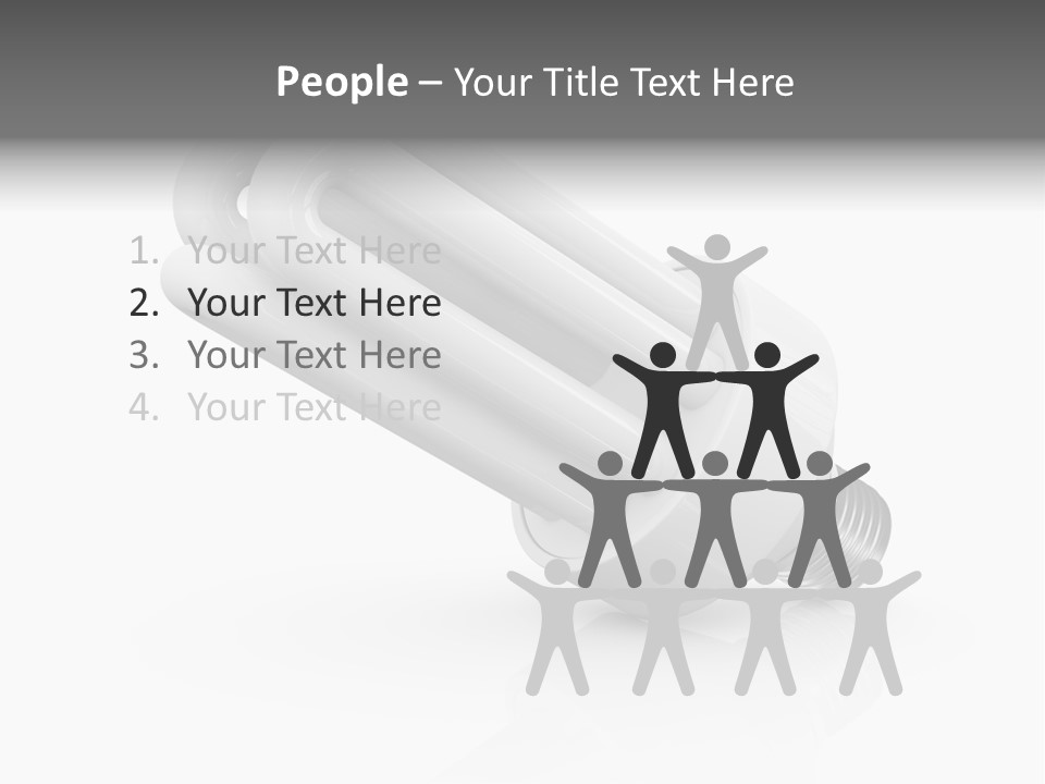 Compact Economy Bulb PowerPoint Template