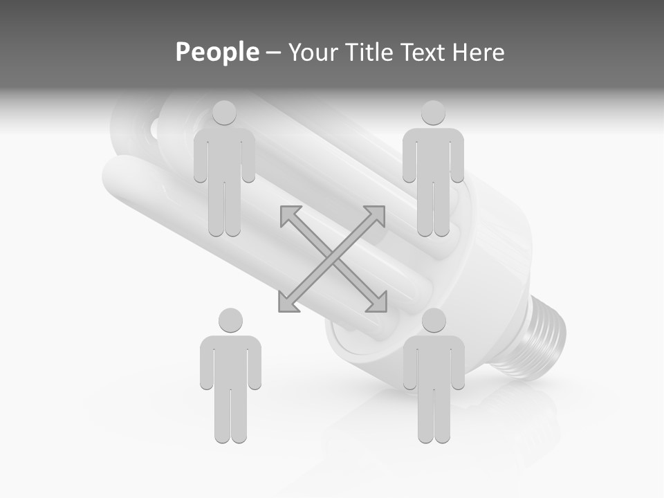 Compact Economy Bulb PowerPoint Template