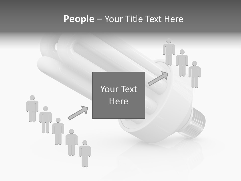 Compact Economy Bulb PowerPoint Template