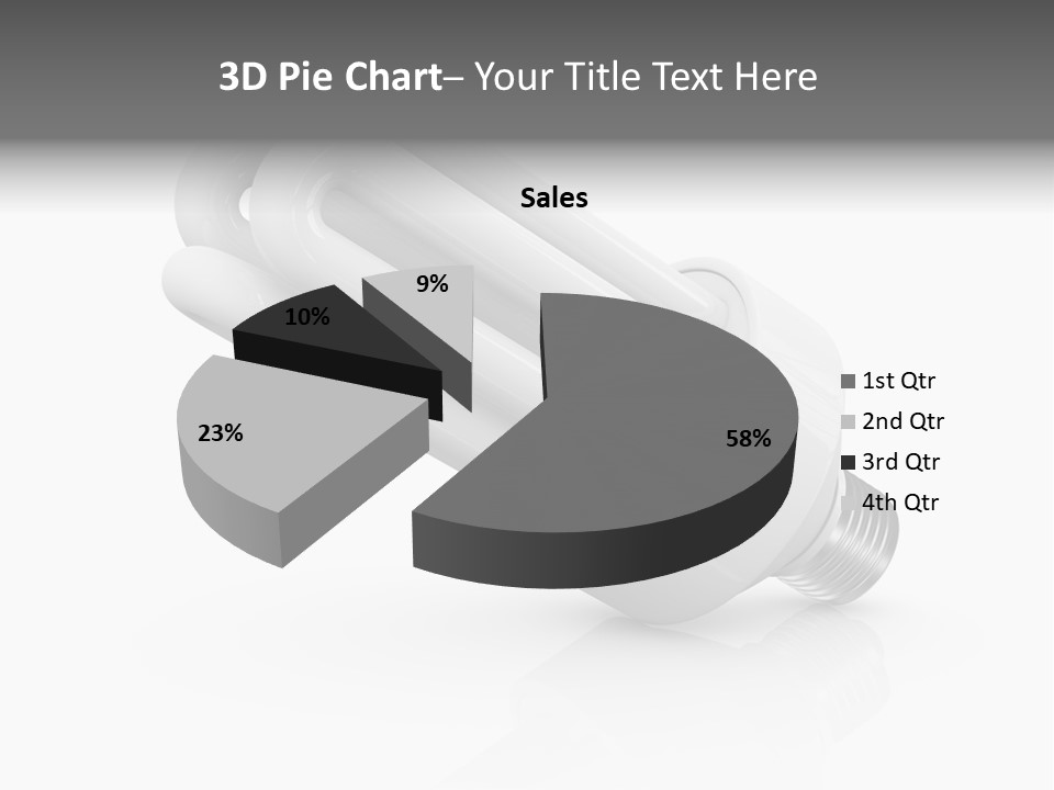 Compact Economy Bulb PowerPoint Template