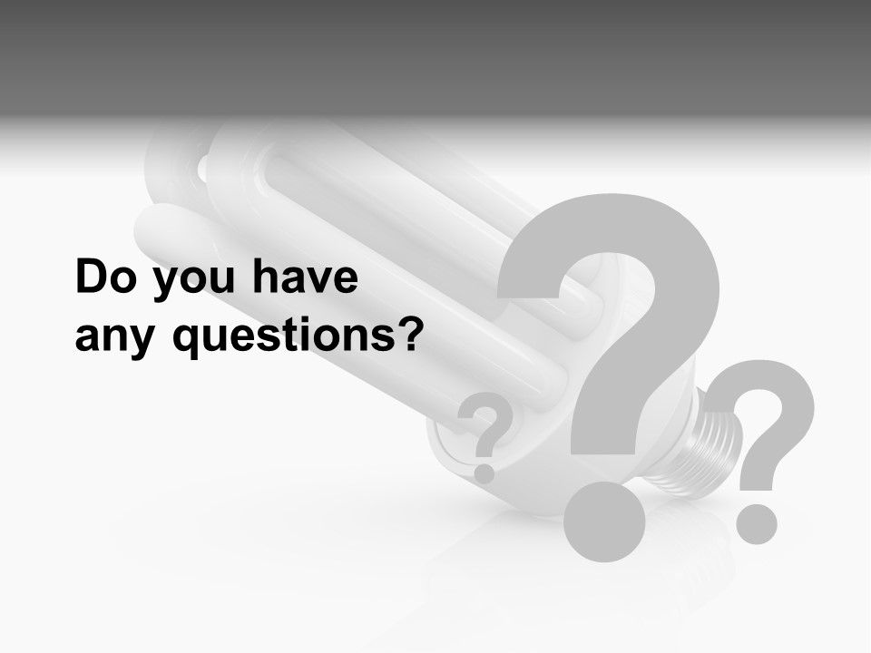 Compact Economy Bulb PowerPoint Template