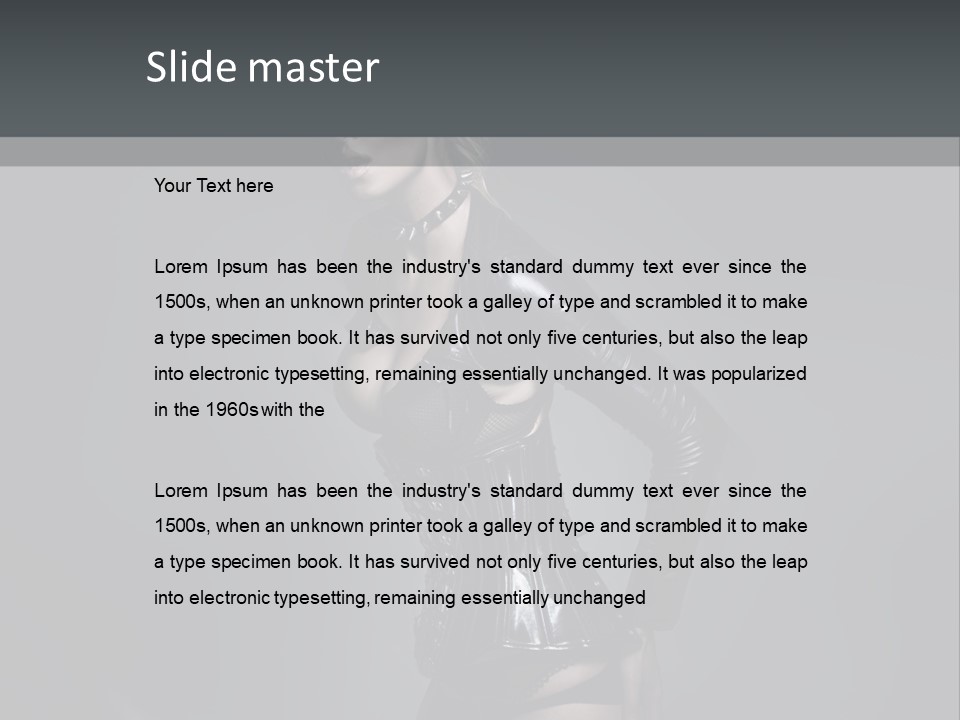 Blond Emotional Woman PowerPoint Template