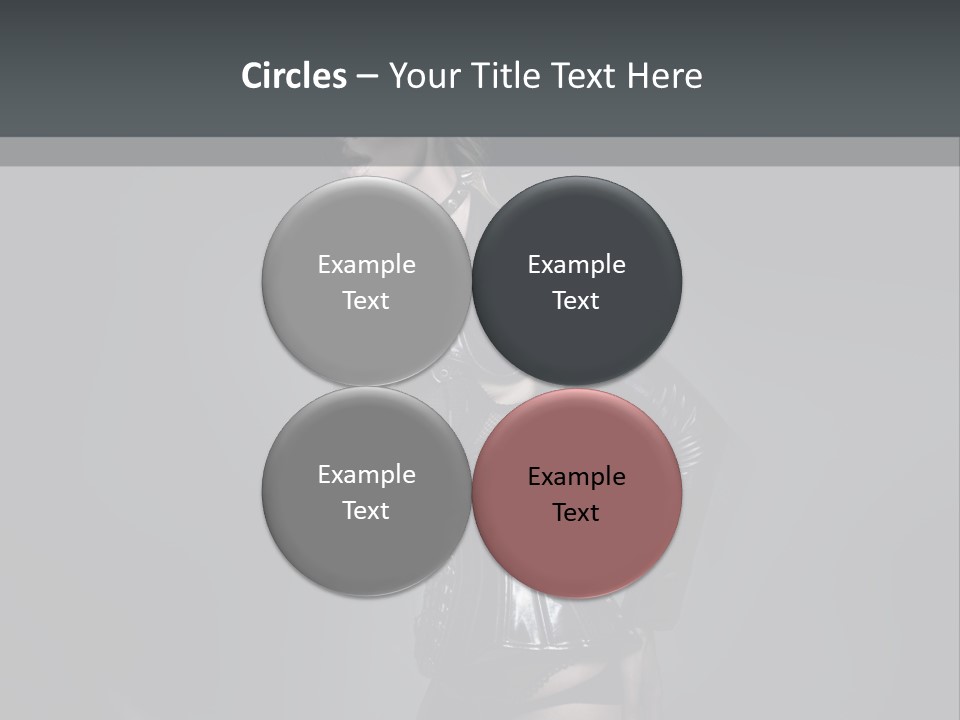 Blond Emotional Woman PowerPoint Template