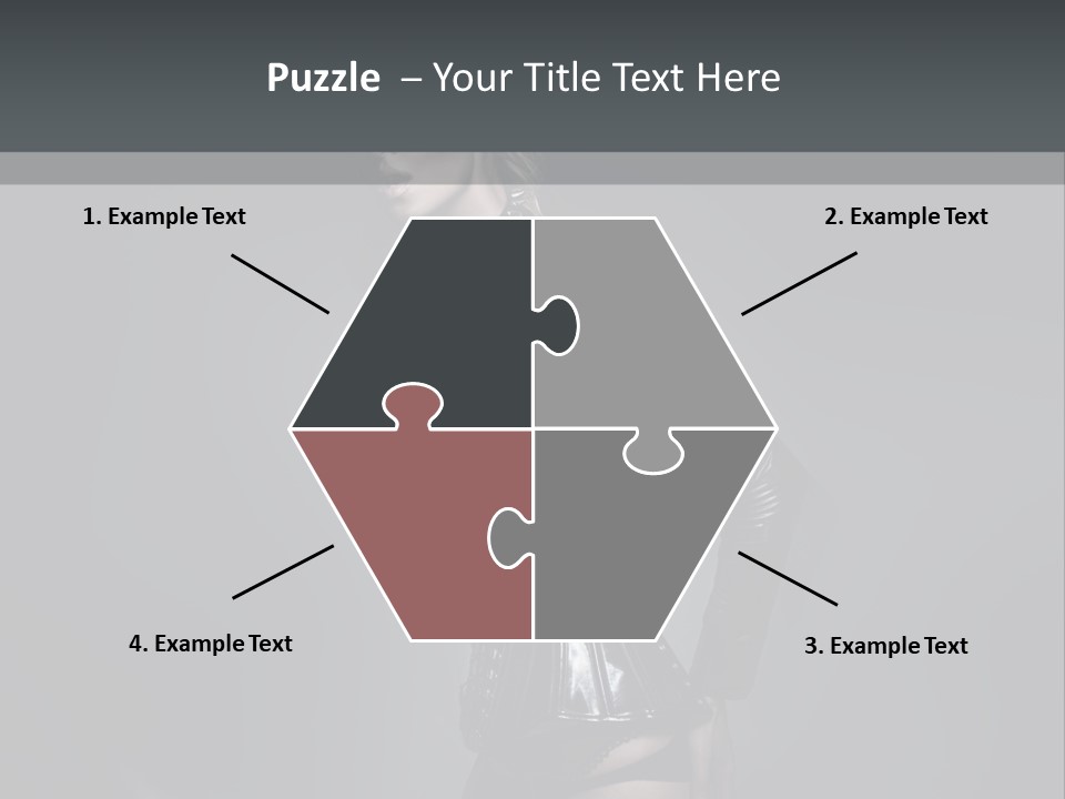 Blond Emotional Woman PowerPoint Template