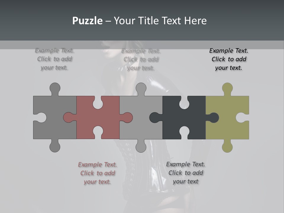 Blond Emotional Woman PowerPoint Template