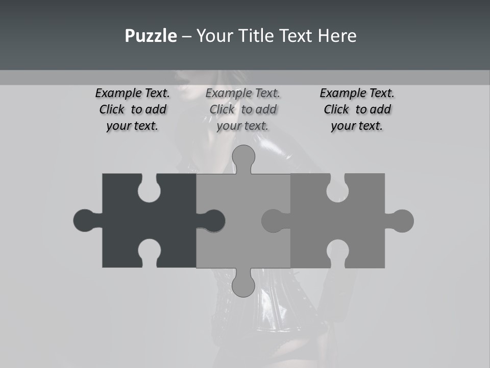 Blond Emotional Woman PowerPoint Template