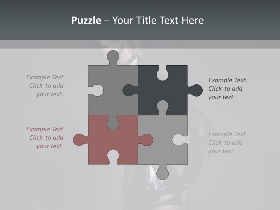 Blond Emotional Woman PowerPoint Template