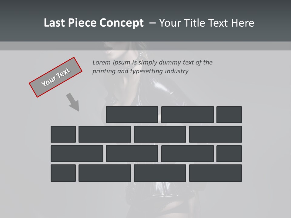 Blond Emotional Woman PowerPoint Template