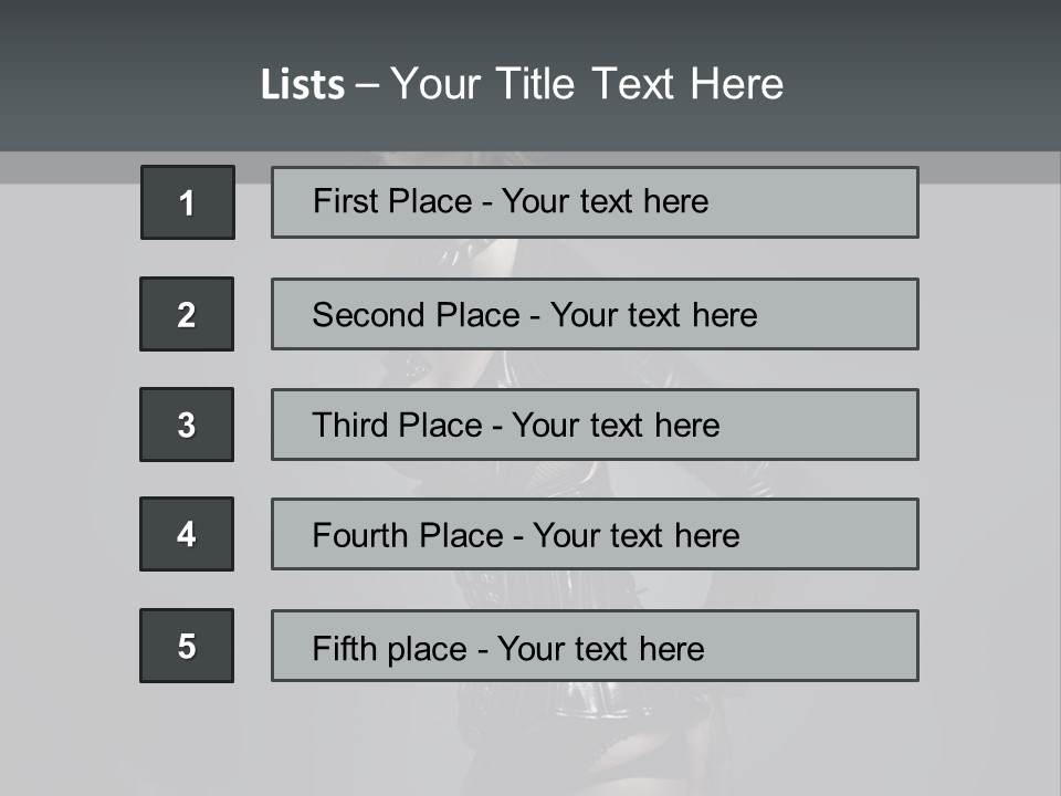 Blond Emotional Woman PowerPoint Template