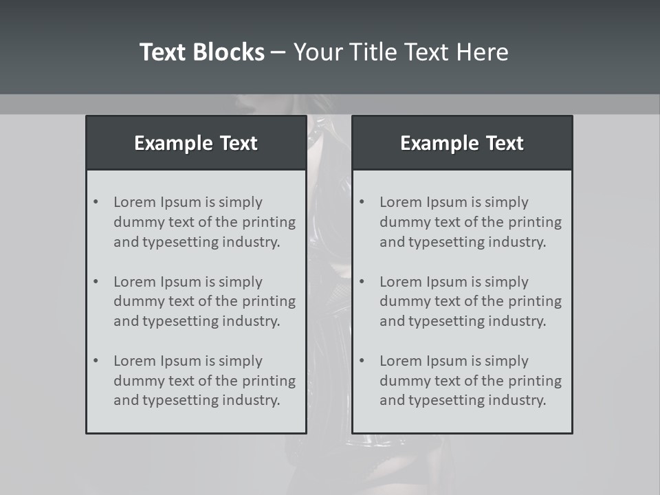 Blond Emotional Woman PowerPoint Template