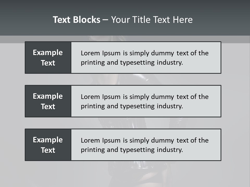 Blond Emotional Woman PowerPoint Template