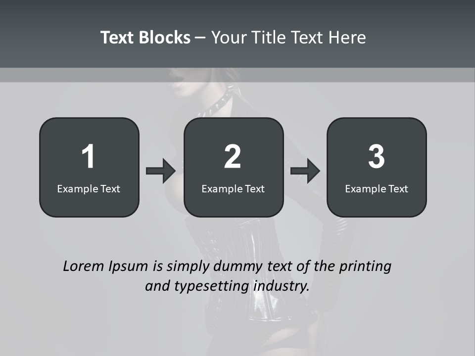 Blond Emotional Woman PowerPoint Template