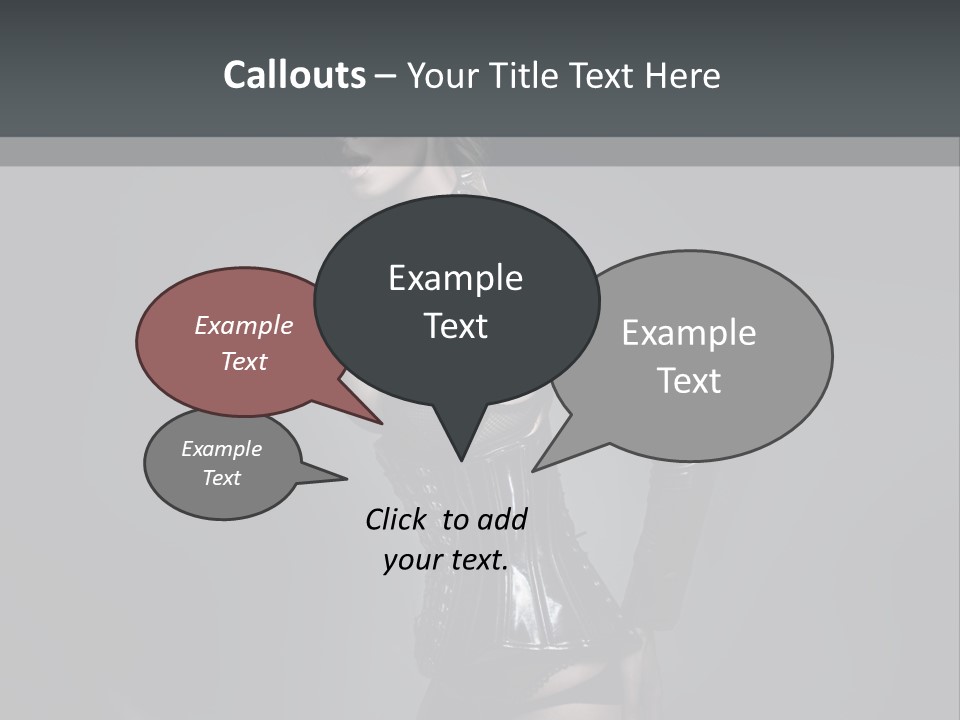 Blond Emotional Woman PowerPoint Template