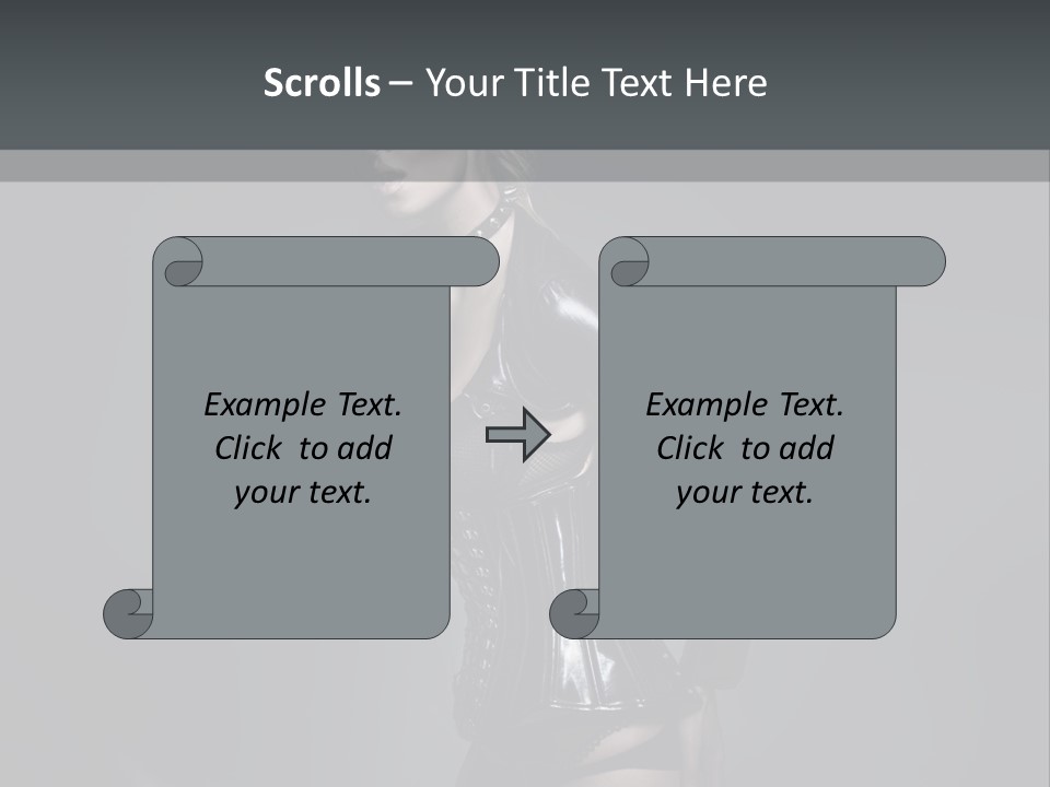 Blond Emotional Woman PowerPoint Template