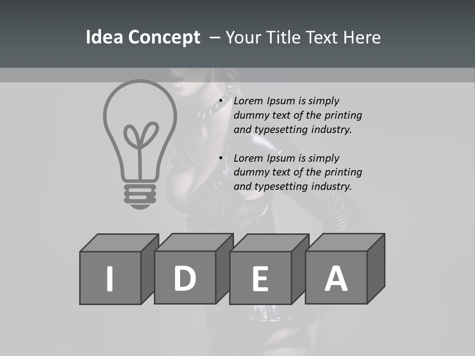 Blond Emotional Woman PowerPoint Template