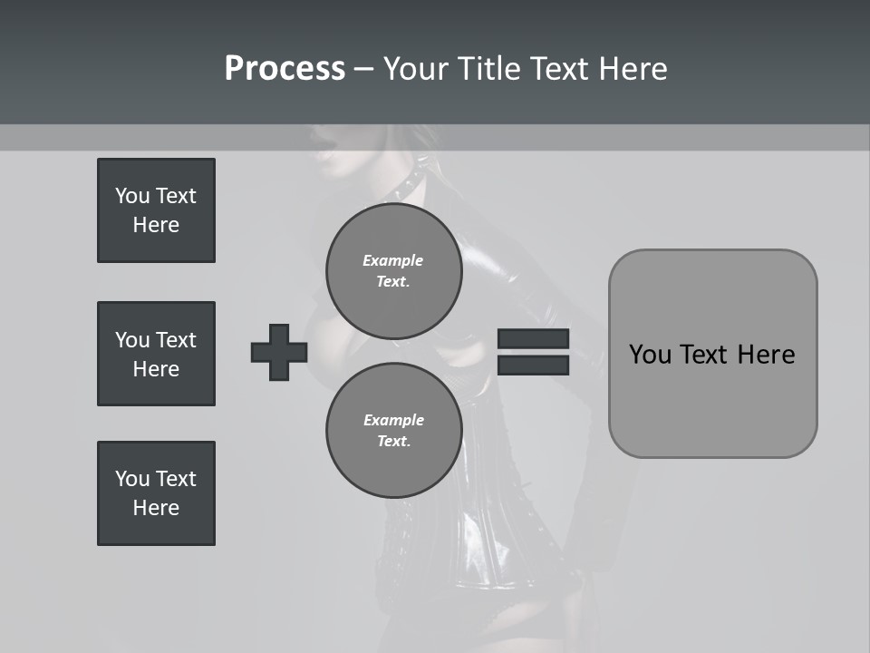 Blond Emotional Woman PowerPoint Template
