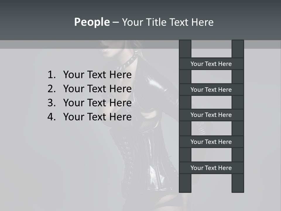 Blond Emotional Woman PowerPoint Template