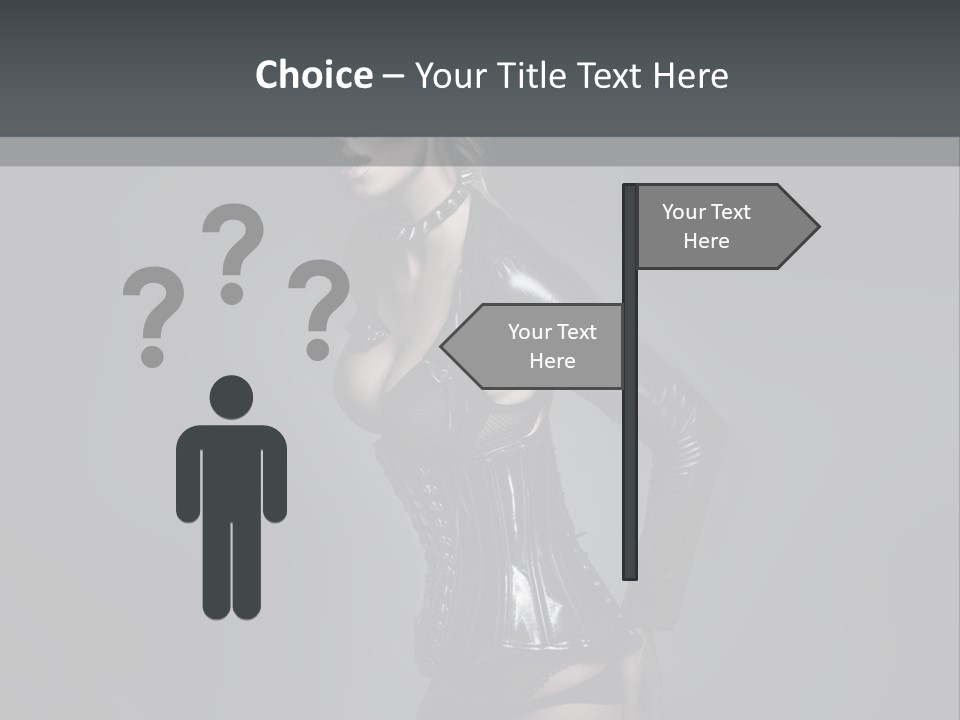 Blond Emotional Woman PowerPoint Template