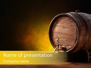 Wood Old Alcohol PowerPoint Template