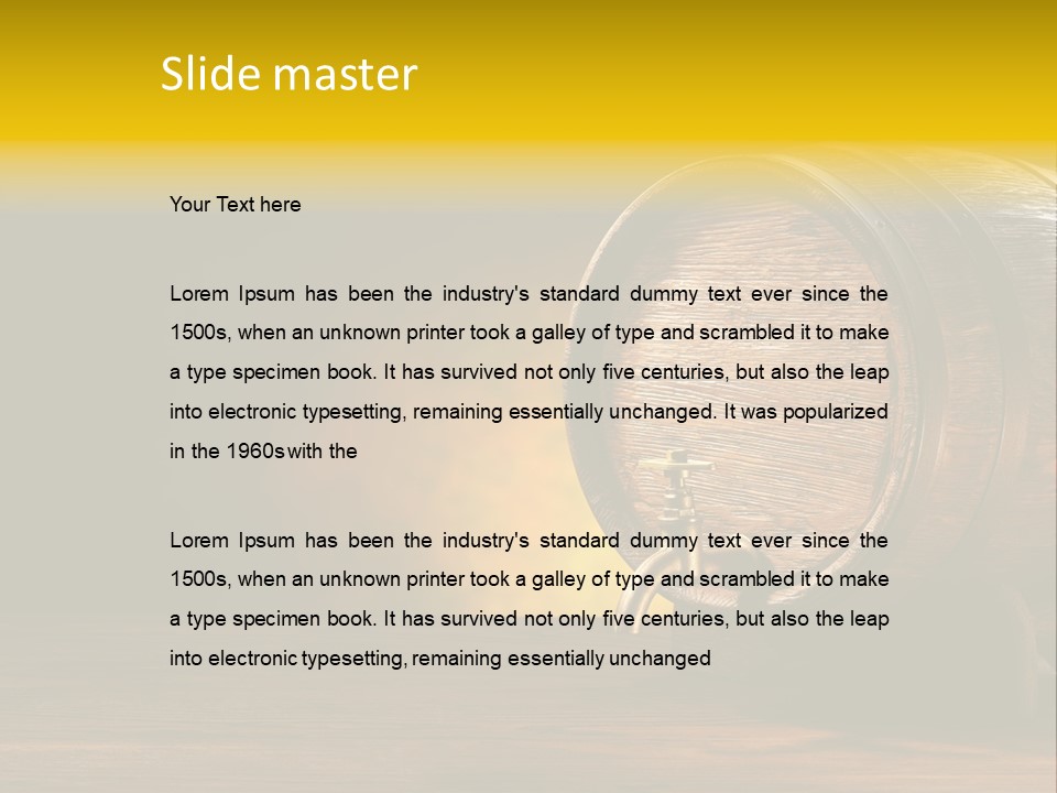 Wood Old Alcohol PowerPoint Template