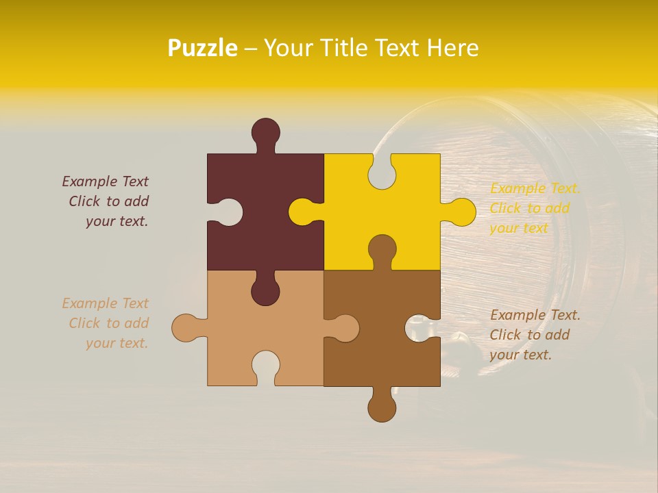 Wood Old Alcohol PowerPoint Template