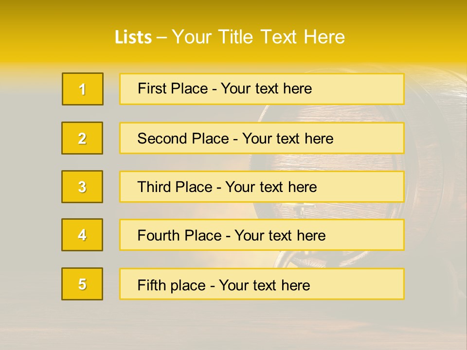 Wood Old Alcohol PowerPoint Template
