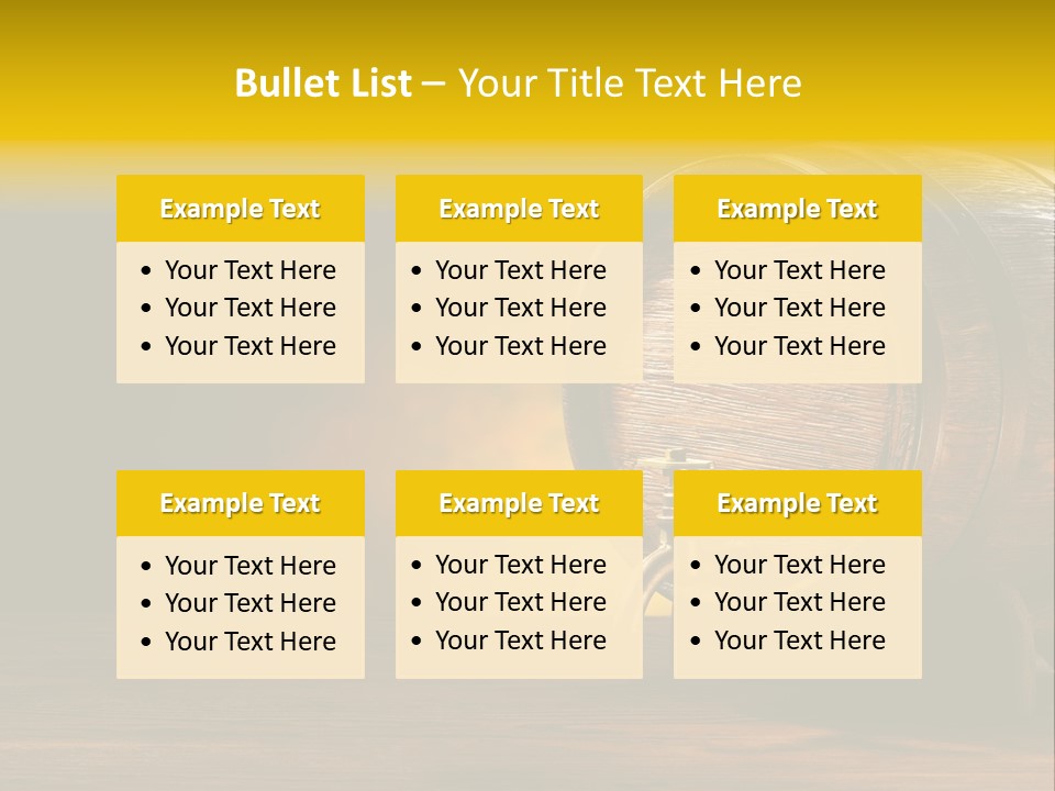 Wood Old Alcohol PowerPoint Template