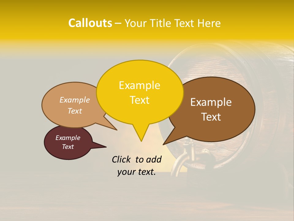 Wood Old Alcohol PowerPoint Template