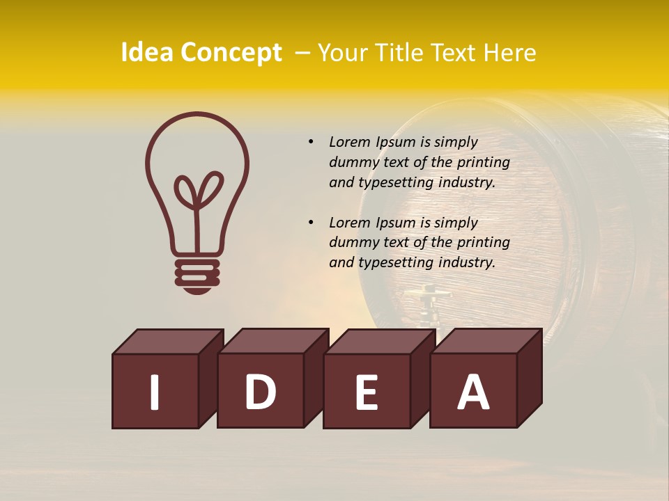 Wood Old Alcohol PowerPoint Template