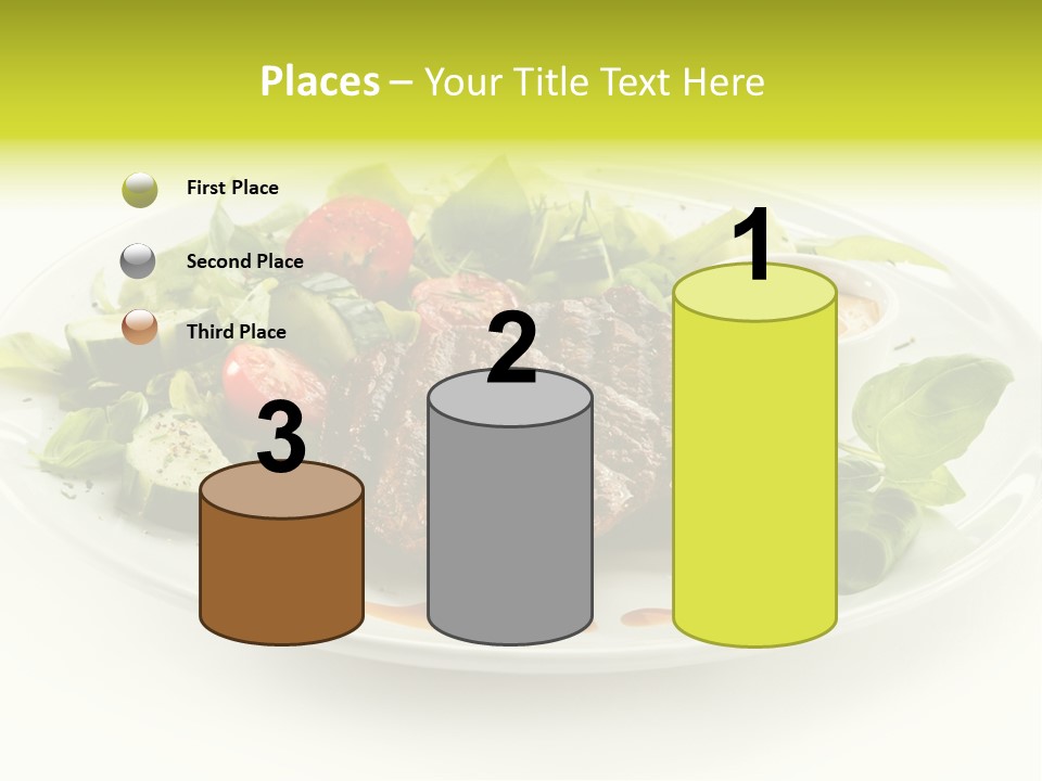 Cooked Fillet Vegetable PowerPoint Template