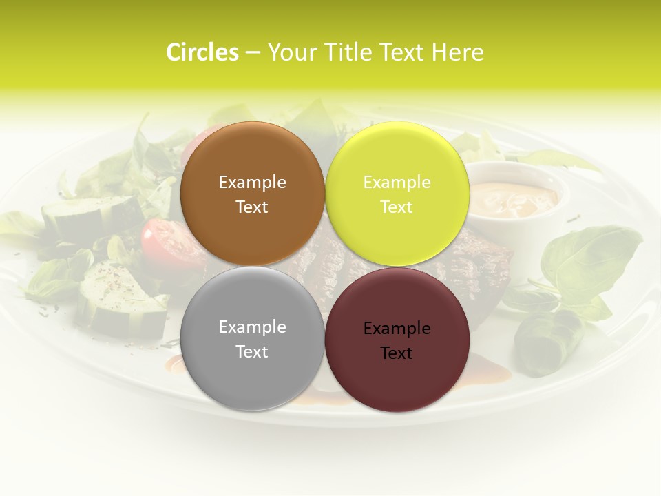 Cooked Fillet Vegetable PowerPoint Template