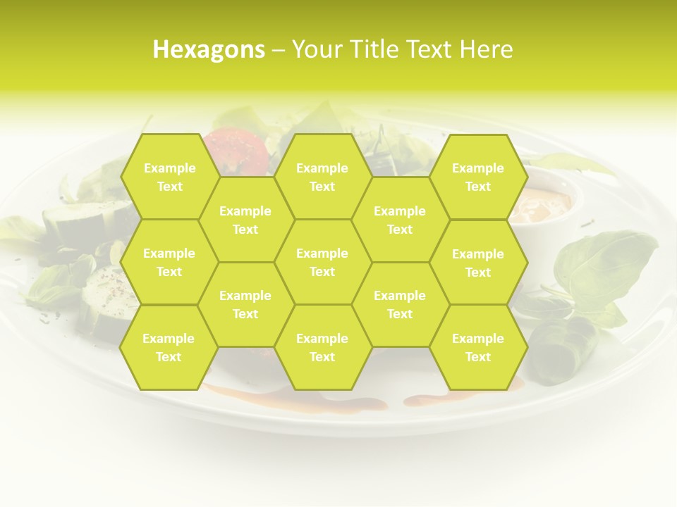 Cooked Fillet Vegetable PowerPoint Template