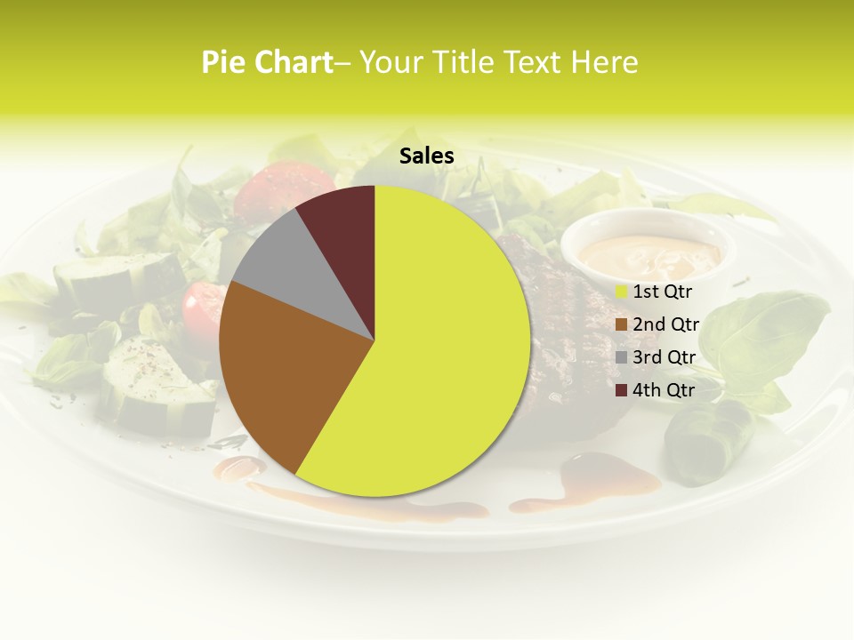Cooked Fillet Vegetable PowerPoint Template