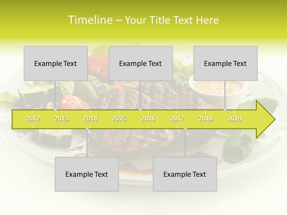 Cooked Fillet Vegetable PowerPoint Template