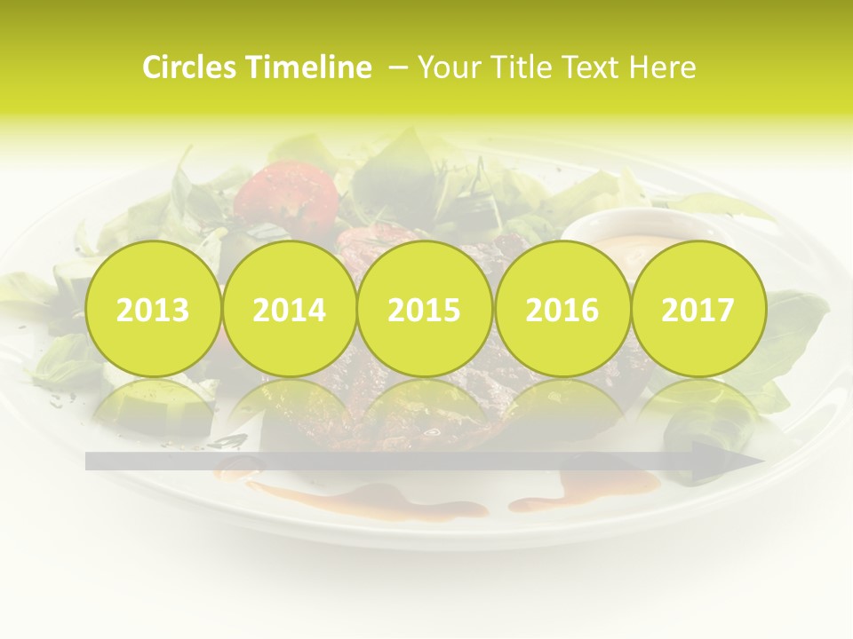 Cooked Fillet Vegetable PowerPoint Template