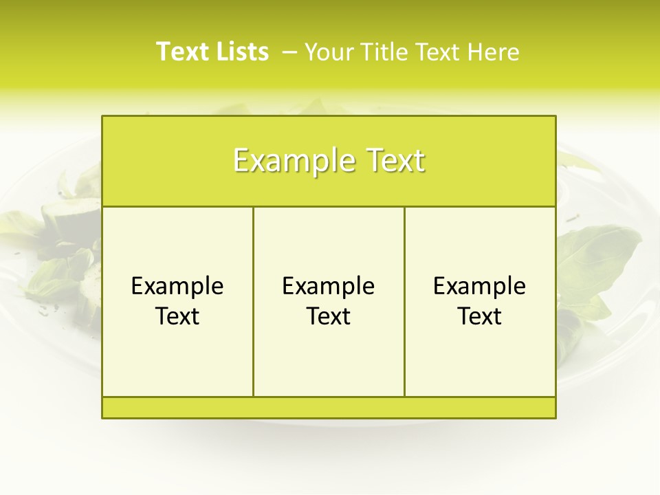 Cooked Fillet Vegetable PowerPoint Template
