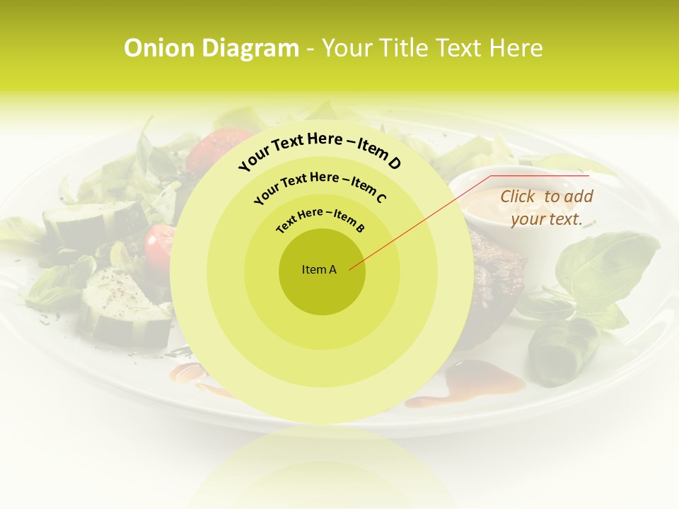 Cooked Fillet Vegetable PowerPoint Template