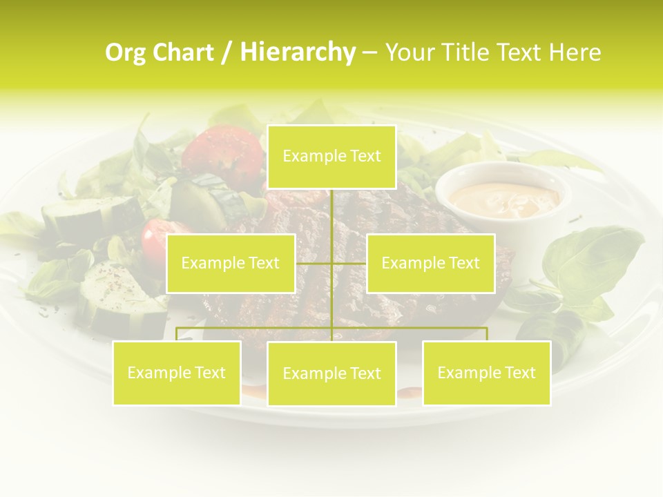 Cooked Fillet Vegetable PowerPoint Template